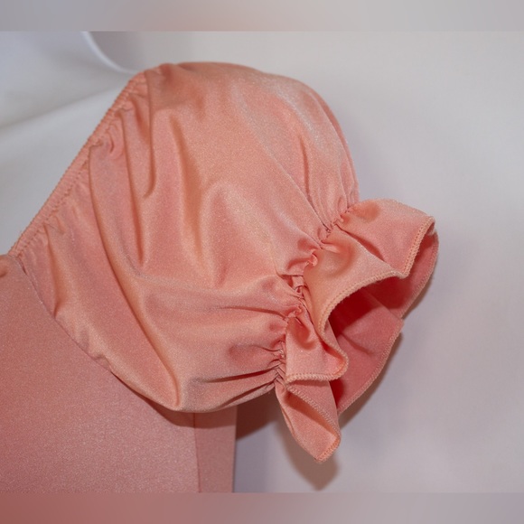 Chocolate USA Crop Top | Peach | Small - Picture 8 of 11